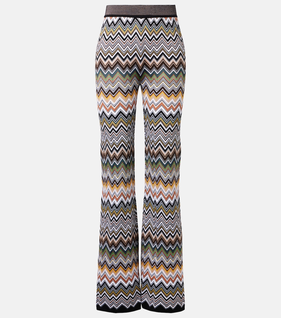 Расклешенные брюки с высокой талией и зигзагообразным узором Missoni, Multicolor Brown And Yellow
Расклешенные брюки с высокой талией и зигзагообразным узором Missoni, Multicolor Brown And Yellow