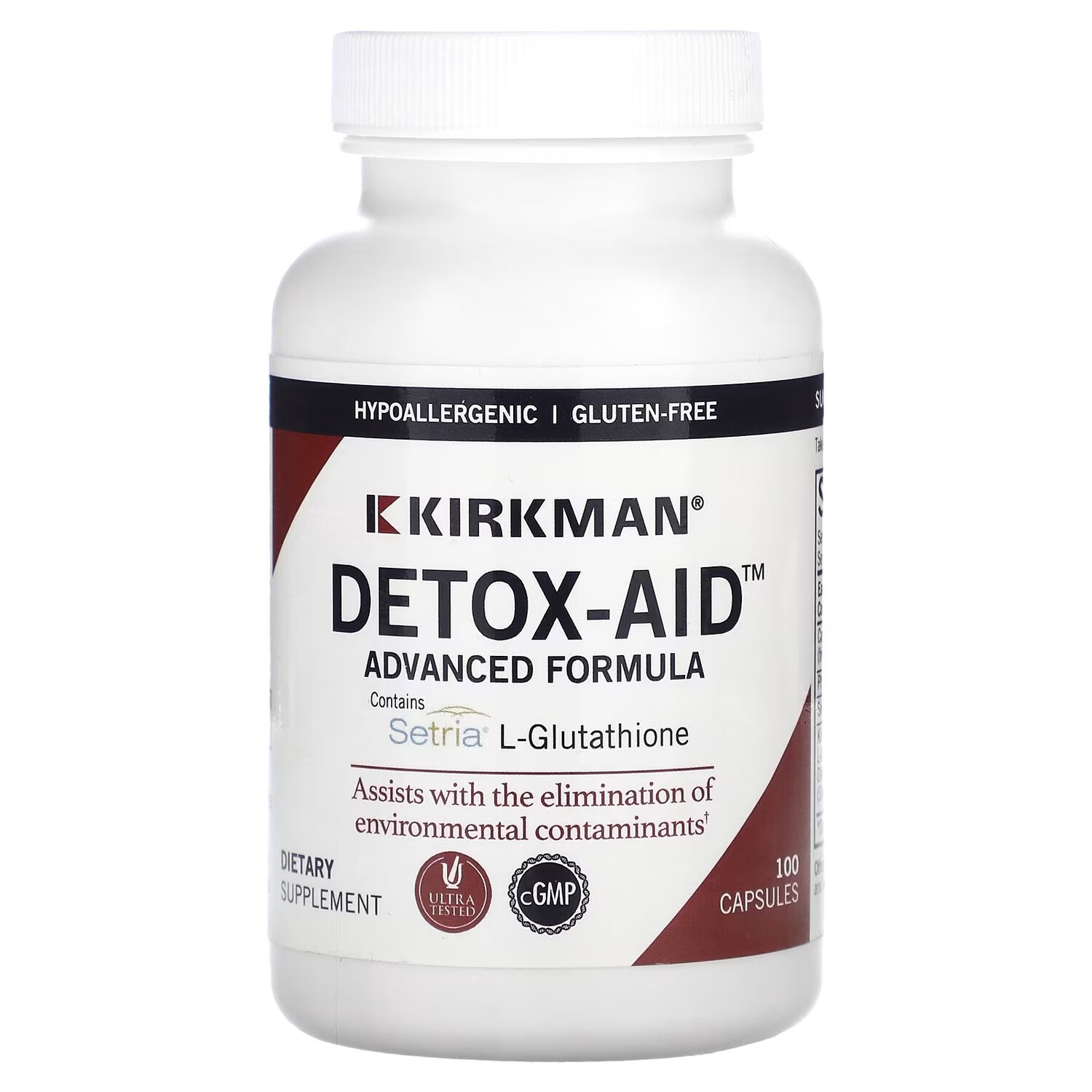 Добавка Kirkman Labs Detox-Aid Advanced Formula без гютена, 100 капсул
Добавка Kirkman Labs Detox-Aid Advanced Formula без гютена, 100 капсул