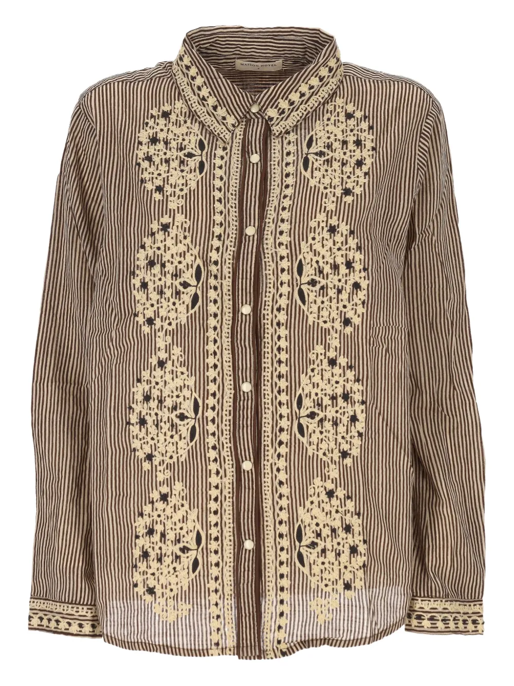 Хлопковая рубашка MAISON HOTEL, коричневый
Хлопковая рубашка MAISON HOTEL, коричневый