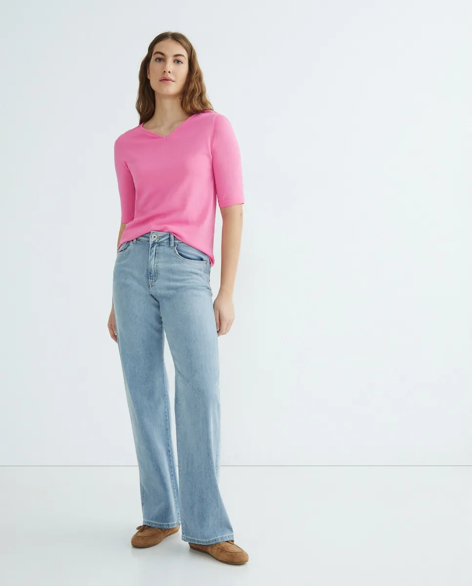 Женский однотонный джерси с рукавами до локтя Zermatt, розовый
Женский однотонный джерси с рукавами до локтя Zermatt, розовый