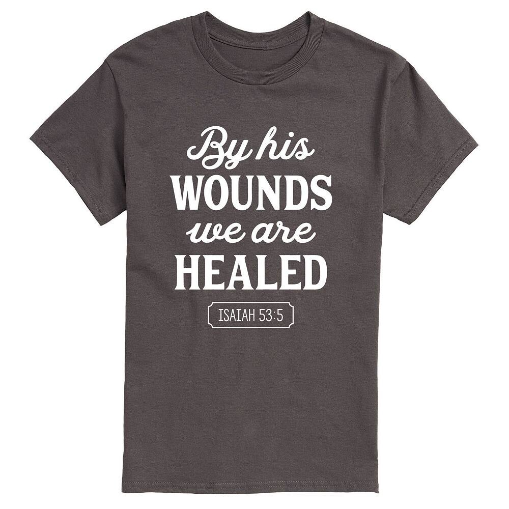 Мужская футболка By His Wounds Isaiah с рисунком Licensed Character, серый
Мужская футболка By His Wounds Isaiah с рисунком Licensed Character, серый