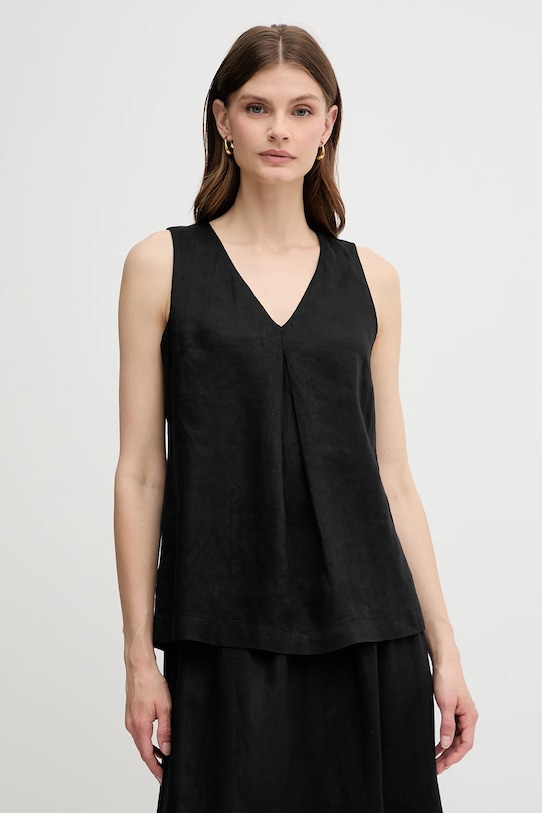 Льняная блузка United Colors Of Benetton, черный
Льняная блузка United Colors Of Benetton, черный