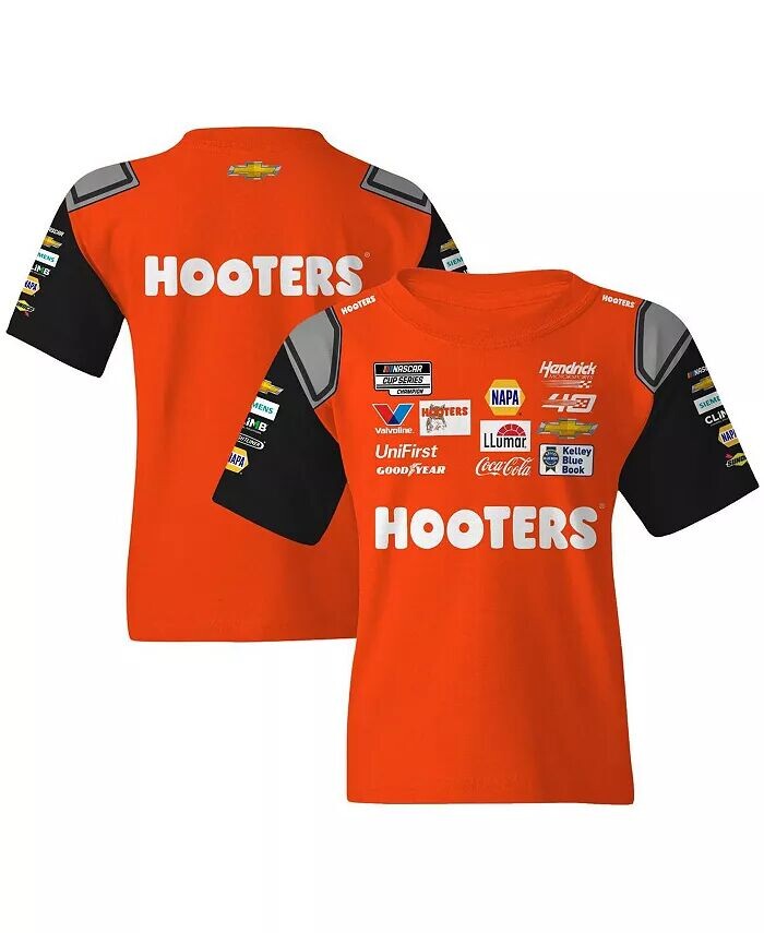 Оранжевая/черная футболка Chase Elliott Hooters для мальчиков и девочек Big Hendrick Motorsports Team Collection, оранжевый
Оранжевая/черная футболка Chase Elliott Hooters для мальчиков и девочек Big Hendrick Motorsports Team Collection, оранжевый