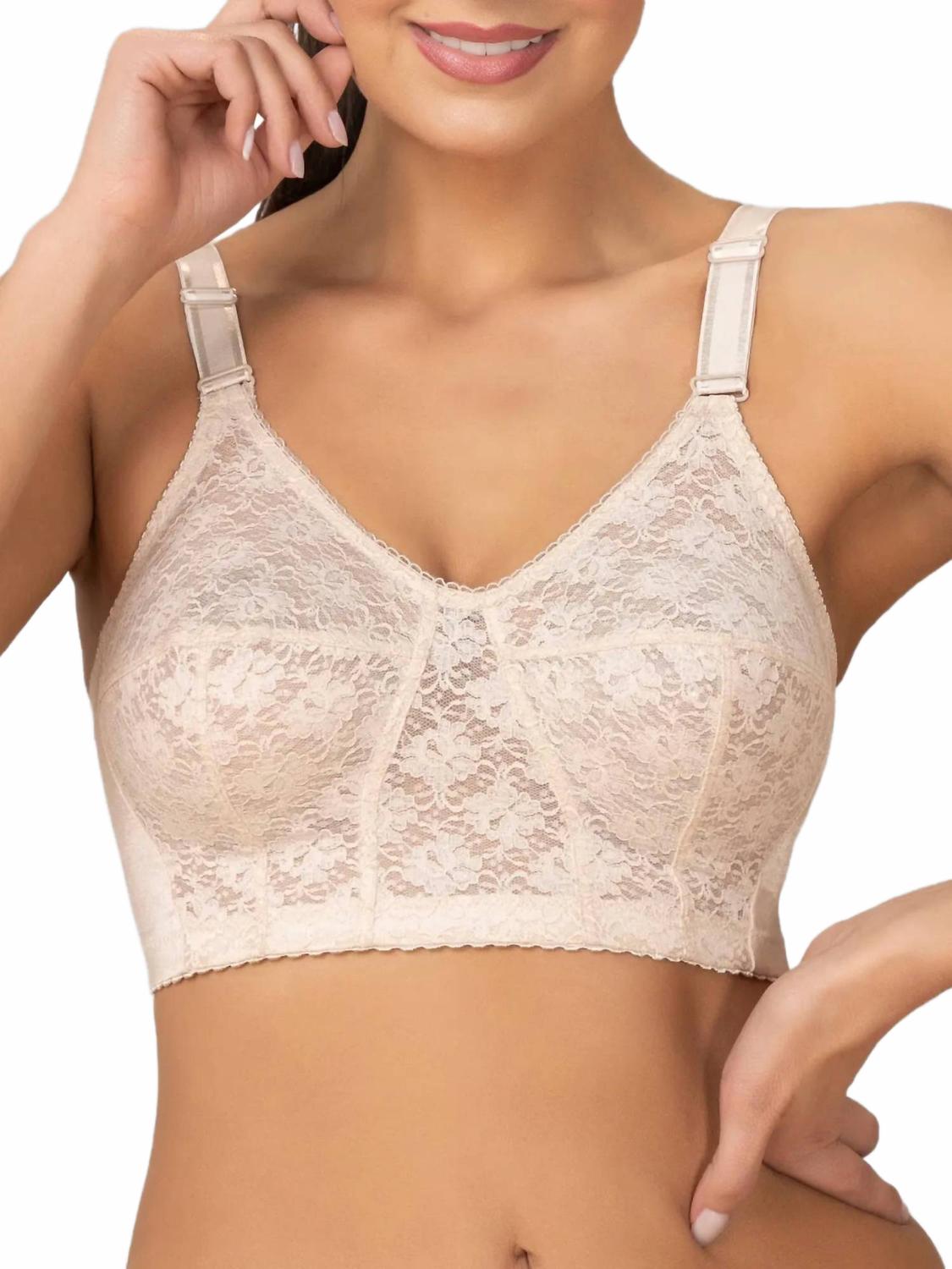 Женский кружевной бюстгальтер без косточек с полным покрытием и идеальной посадкой Siluets, бежевый
Женский кружевной бюстгальтер без косточек с полным покрытием и идеальной посадкой Siluets, бежевый