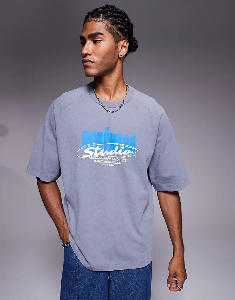 Футболка свободного кроя ASOS DESIGN с принтом Studio Venture серого цвета
Футболка свободного кроя ASOS DESIGN с принтом Studio Venture серого цвета