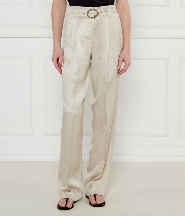 Штаны женские Marella Sport атласные с поясом, бежевый
Штаны женские Marella Sport атласные с поясом, бежевый