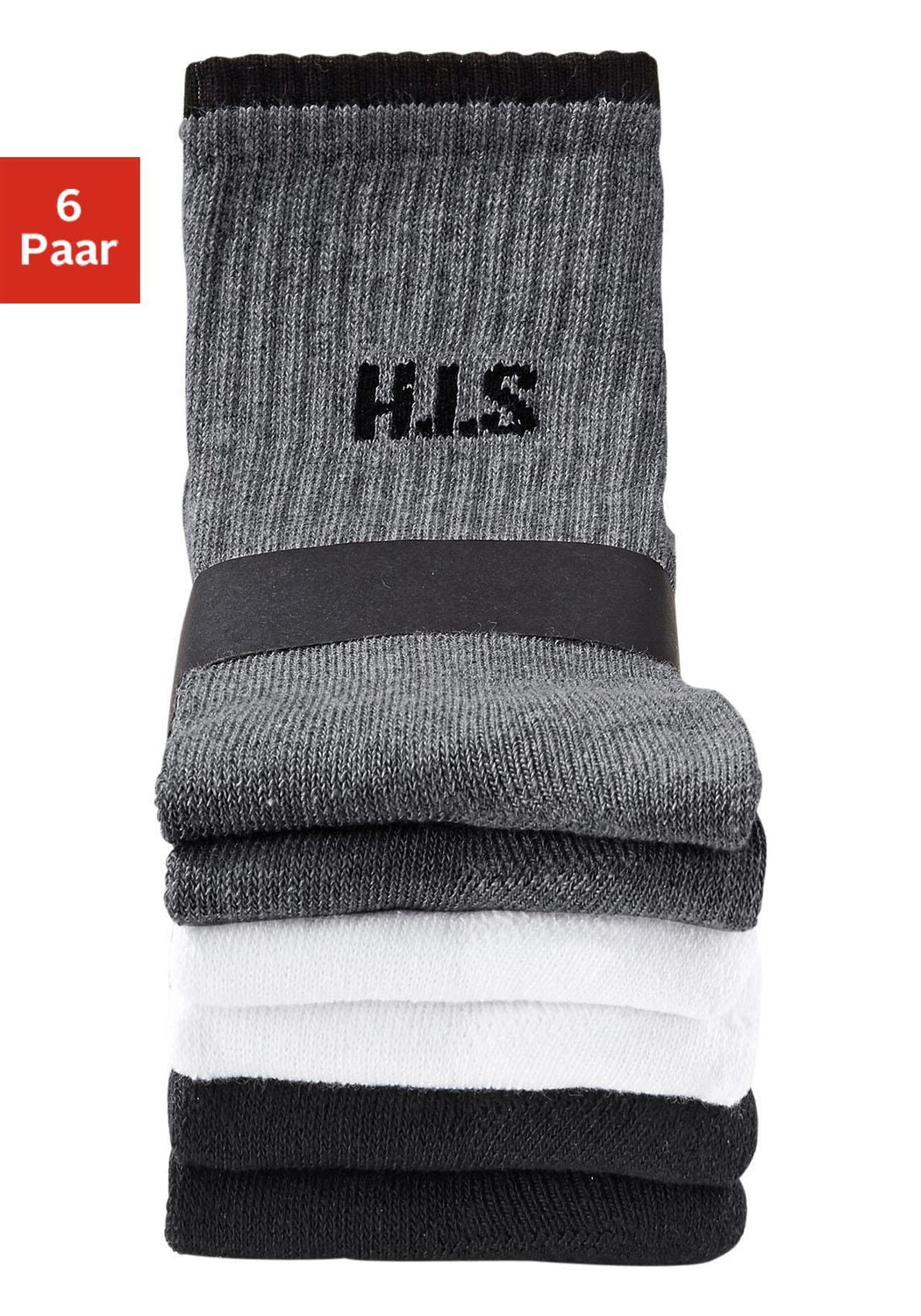 Носки H.I.S Sport, цвет 2x weiß, 2x schwarz, 2x grau meliert
Носки H.I.S Sport, цвет 2x weiß, 2x schwarz, 2x grau meliert