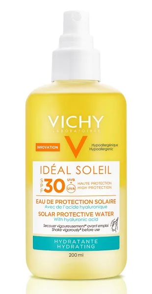 Vichy Ideal Soleil Увлажняющая солнечная вода 200 мл с гиалуроновой кислотой
Vichy Ideal Soleil Увлажняющая солнечная вода 200 мл с гиалуроновой кислотой