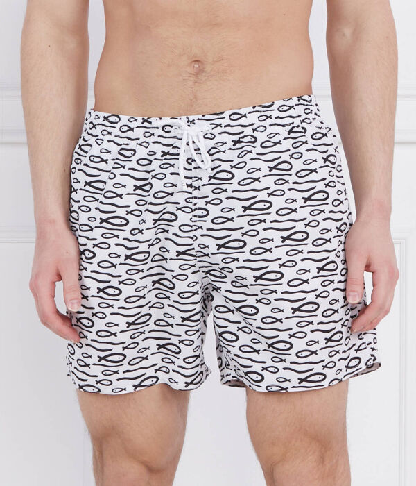 Шорты для плавания Regular fit Ea7, белый 
Шорты для плавания Regular fit Ea7, белый