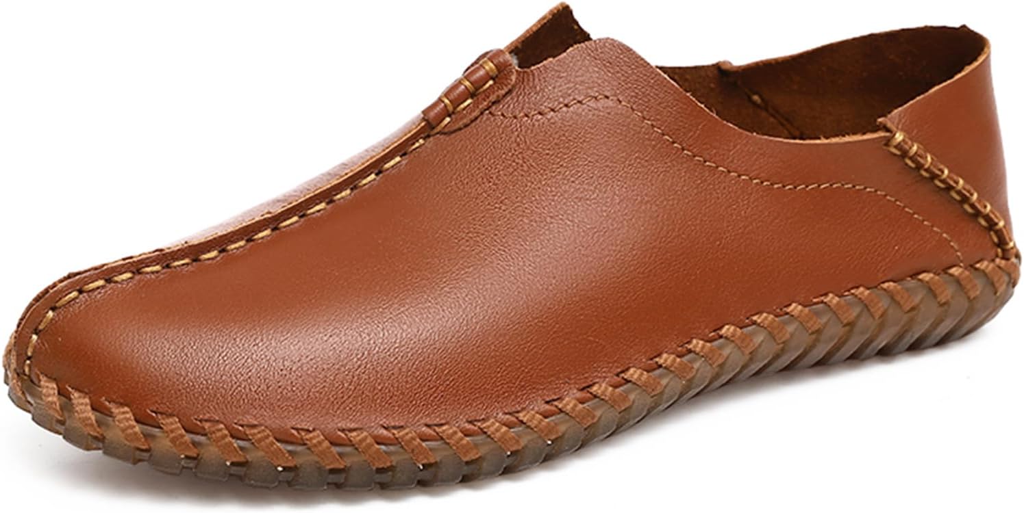 Мужские лоферы из натуральной кожи без шнурков, удобные, мягкие, ручной работы, повседневные мокасины, обувь для прогулок и вождения Enoegmsd, коричневый
Мужские лоферы из натуральной кожи без шнурков, удобные, мягкие, ручной работы, повседневные мокасины, обувь для прогулок и вождения Enoegmsd, коричневый