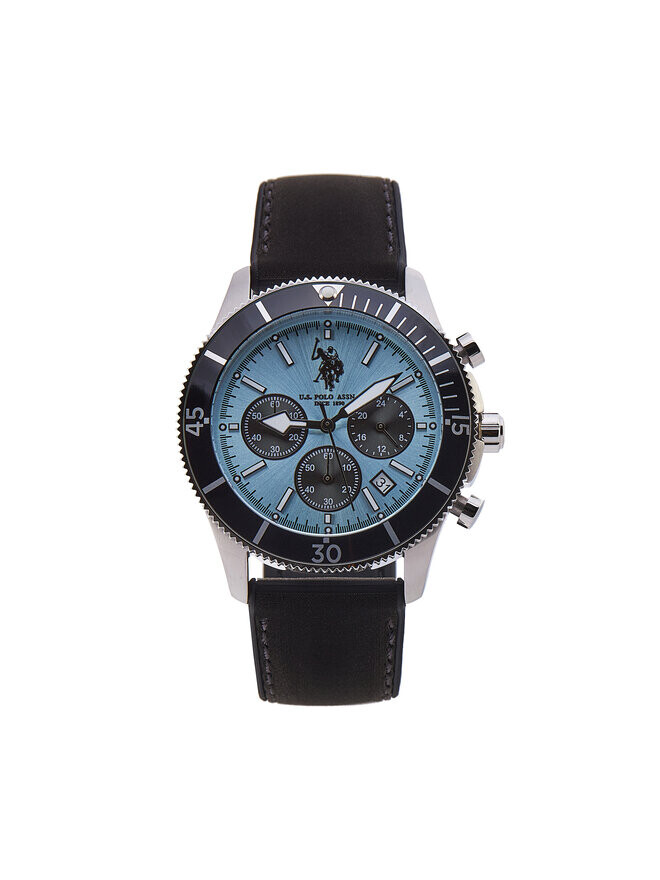 Часы Alexandre USP7224LB U.S. Polo Assn., голубовато-черный 
Часы Alexandre USP7224LB U.S. Polo Assn., голубовато-черный