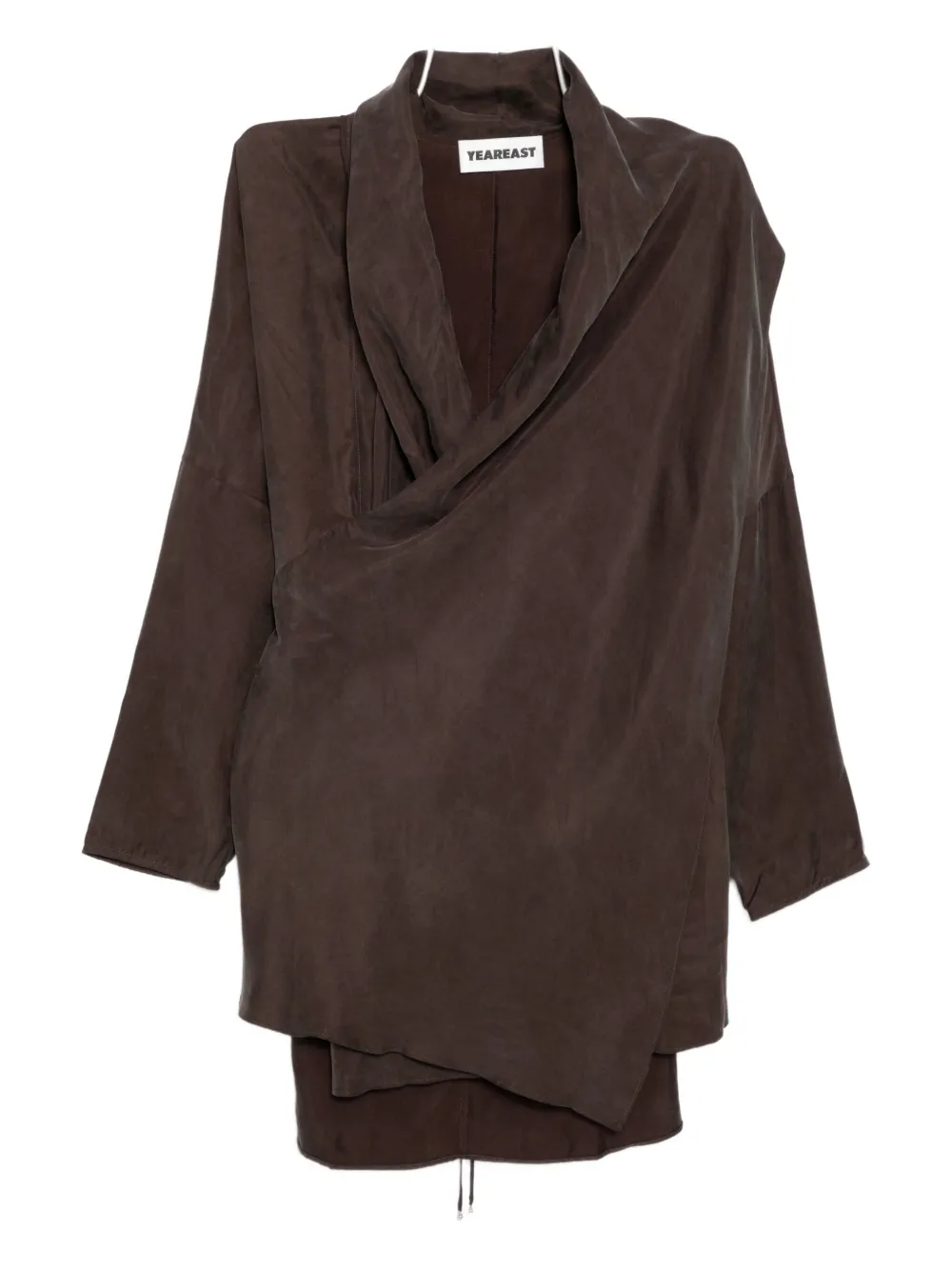 Асимметричный топ с запахом YEAREAST, коричневый
Асимметричный топ с запахом YEAREAST, коричневый
