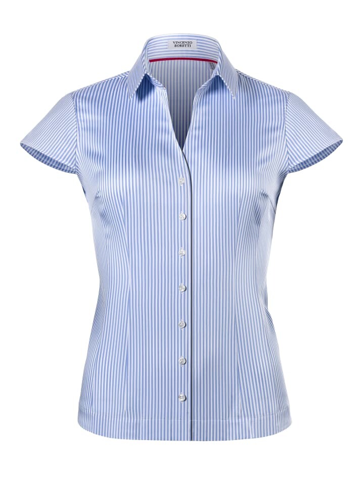 Блуза Vincenzo Boretti leicht tailliert, цвет weiß/blau
Блуза Vincenzo Boretti leicht tailliert, цвет weiß/blau