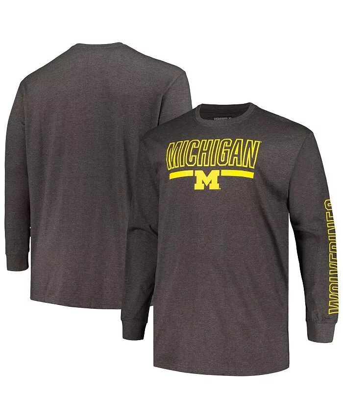 Футболка мужская Heather Charcoal Michigan Wolverines Big and Tall Two-Hit с длинным рукавом и графическим принтом Profile
Футболка мужская Heather Charcoal Michigan Wolverines Big and Tall Two-Hit с длинным рукавом и графическим принтом Profile