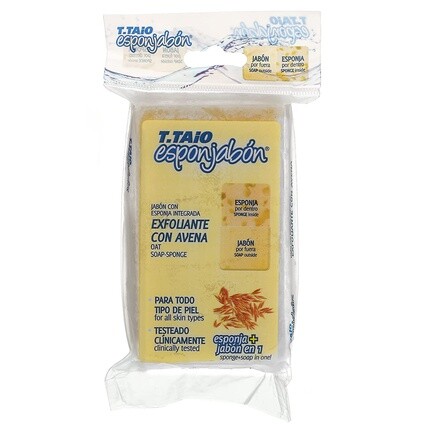 T. Taio Овсяное мыло-губка 4,2 унции 120 г
T. Taio Овсяное мыло-губка 4,2 унции 120 г