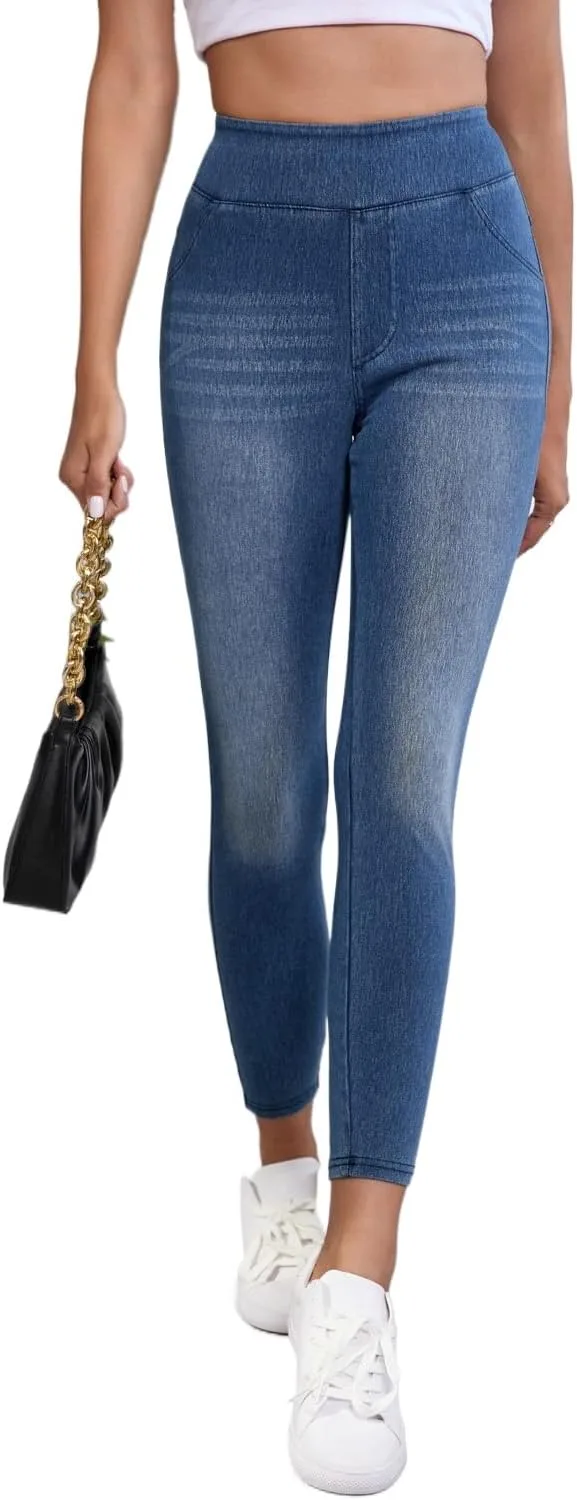 Стильные и практичные темно-синие джеггинки с длиной до щиколотки и средней посадкой ZhiHiMeRi
Стильные и практичные темно-синие джеггинки с длиной до щиколотки и средней посадкой ZhiHiMeRi