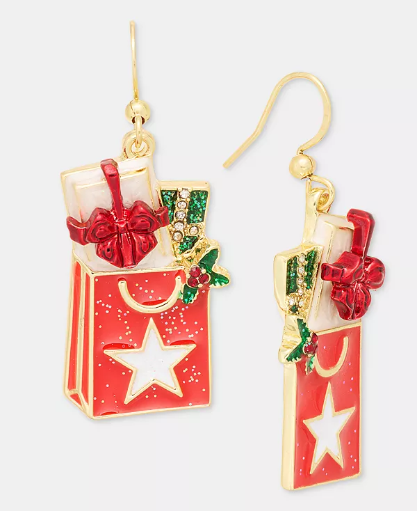 Серьги-Подвески с кристаллами и блестками, как в сумке для покупок Macy's, эксклюзивно в Macy's Holiday Lane, gold
Серьги-Подвески с кристаллами и блестками, как в сумке для покупок Macy's, эксклюзивно в Macy's Holiday Lane, gold