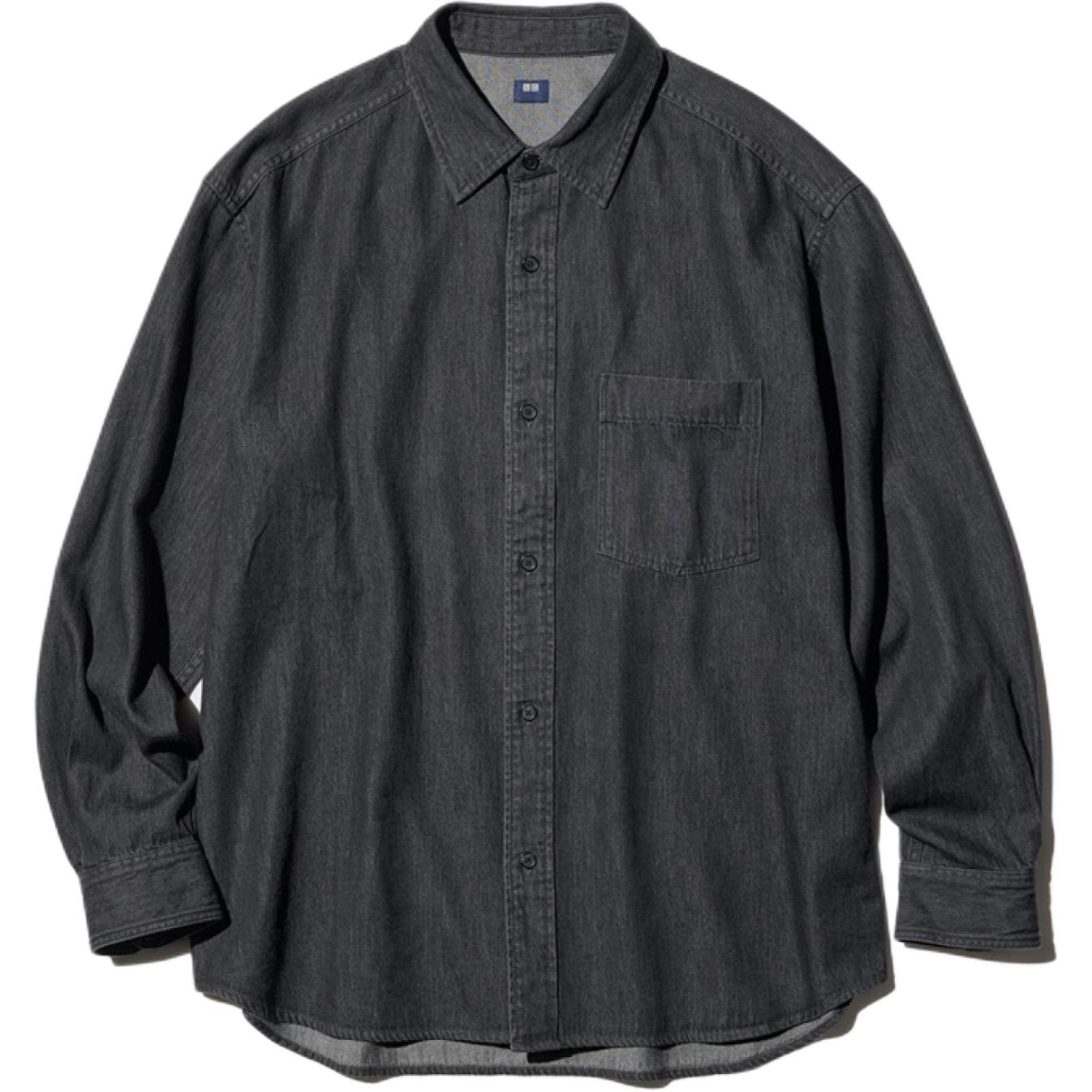 UNIQLO Рубашка унисекс черная
UNIQLO Рубашка унисекс черная