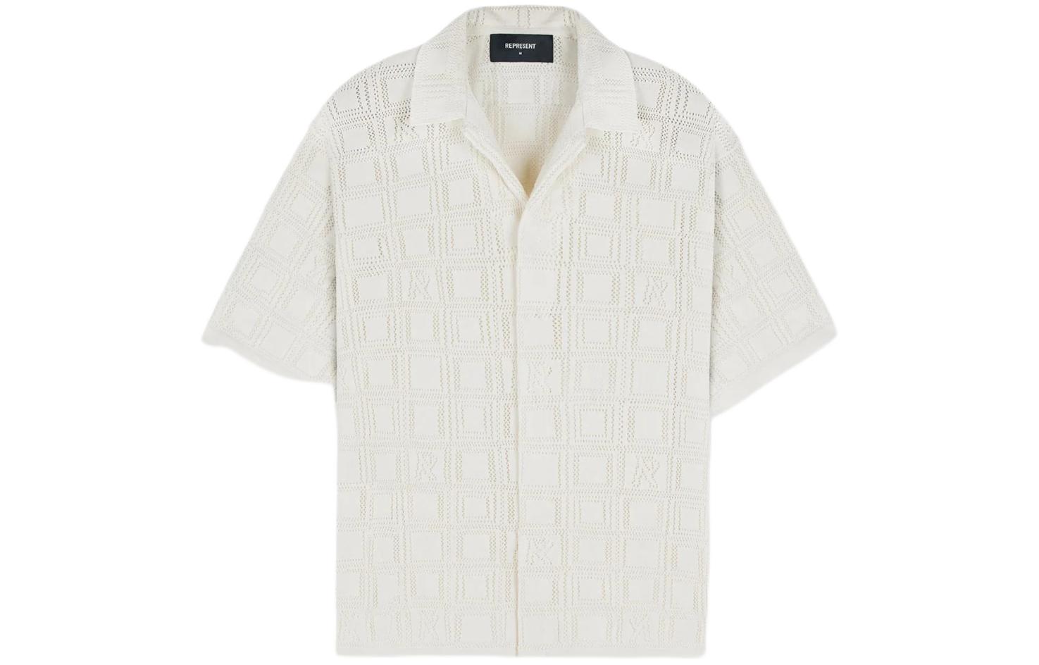 Рубашка с ажурной вязкой REPRESENT, белый
Рубашка с ажурной вязкой REPRESENT, белый