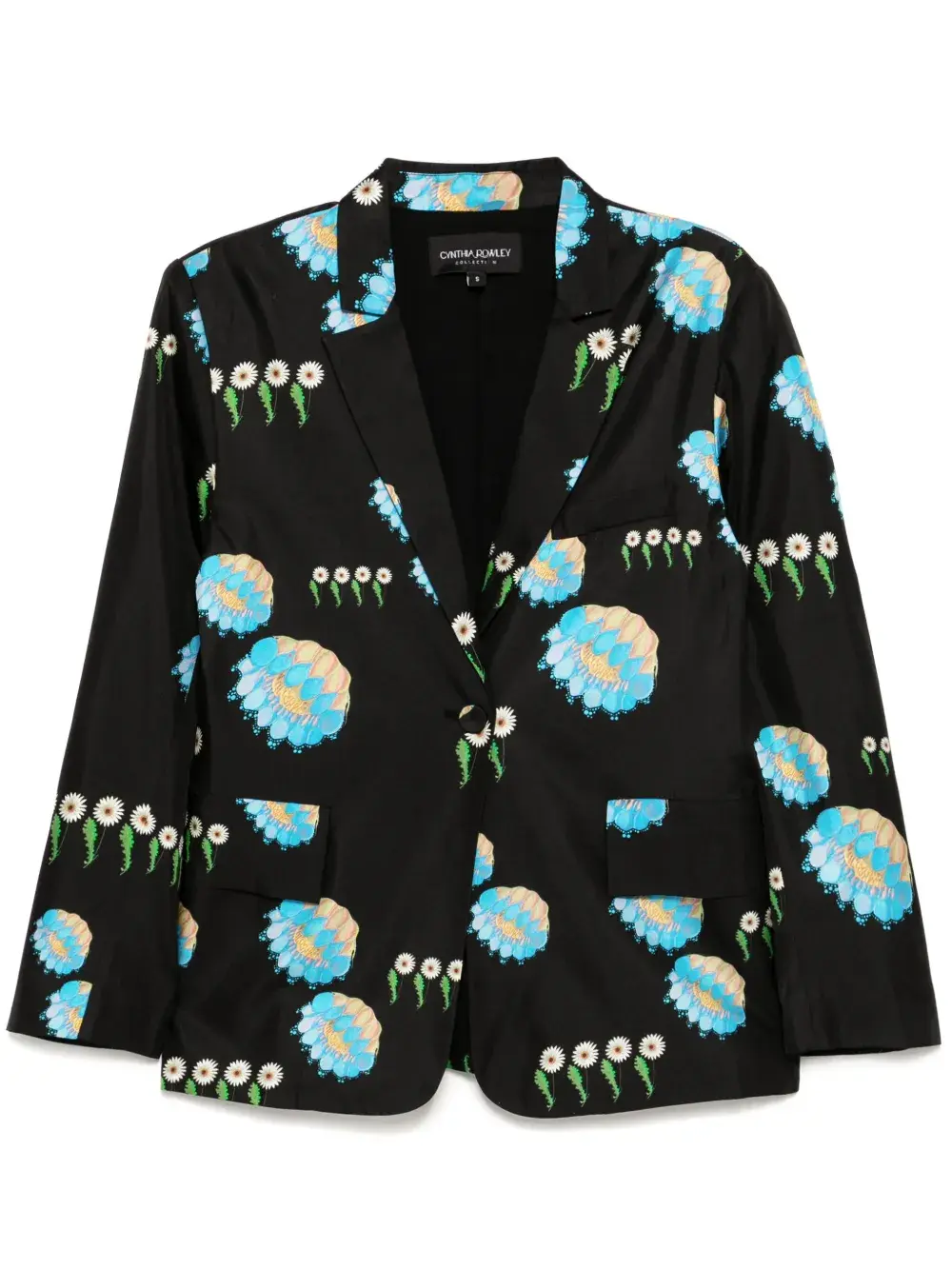 Твиловый пиджак Cynthia Rowley, черный
Твиловый пиджак Cynthia Rowley, черный