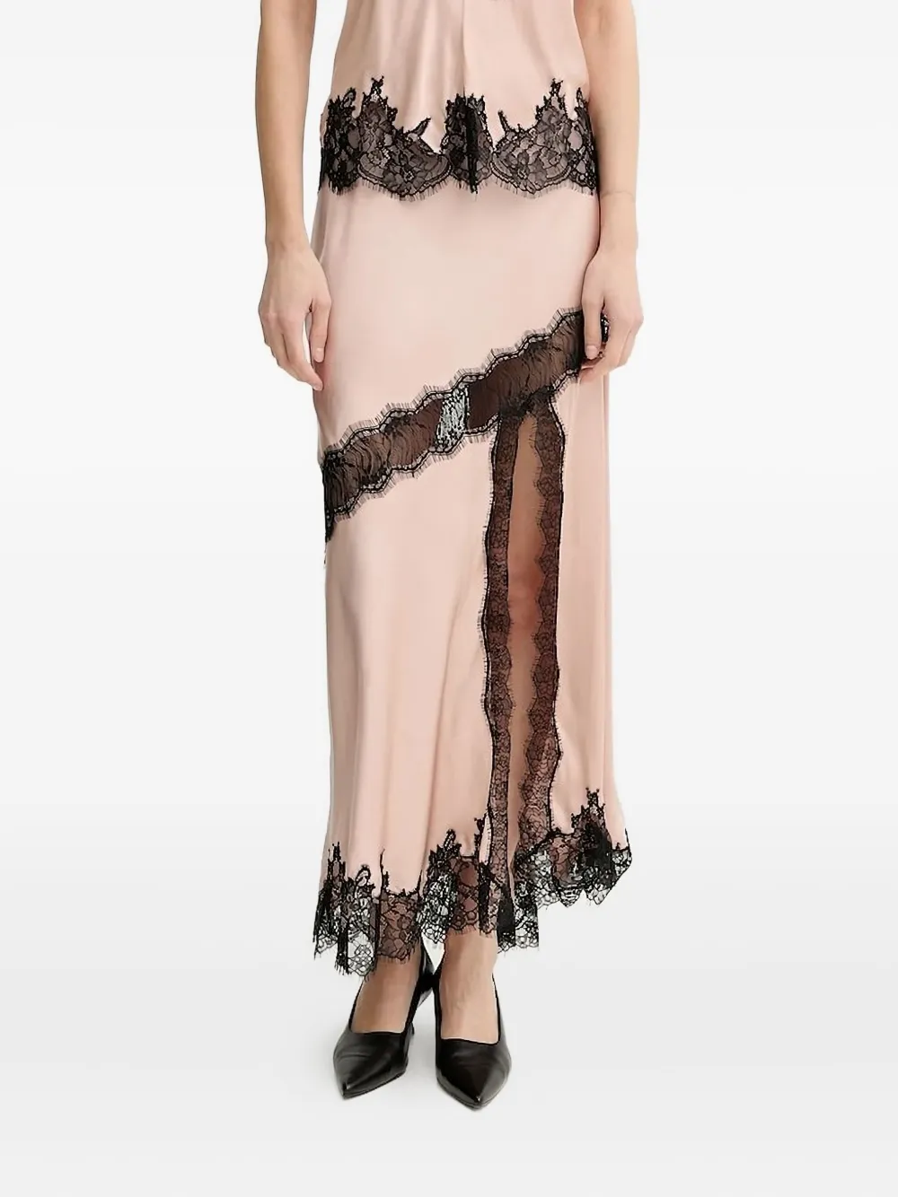 Юбка из атласа с кружевными вставками и асимметричным кроем HERSKIND, нейтральный
Юбка из атласа с кружевными вставками и асимметричным кроем HERSKIND, нейтральный