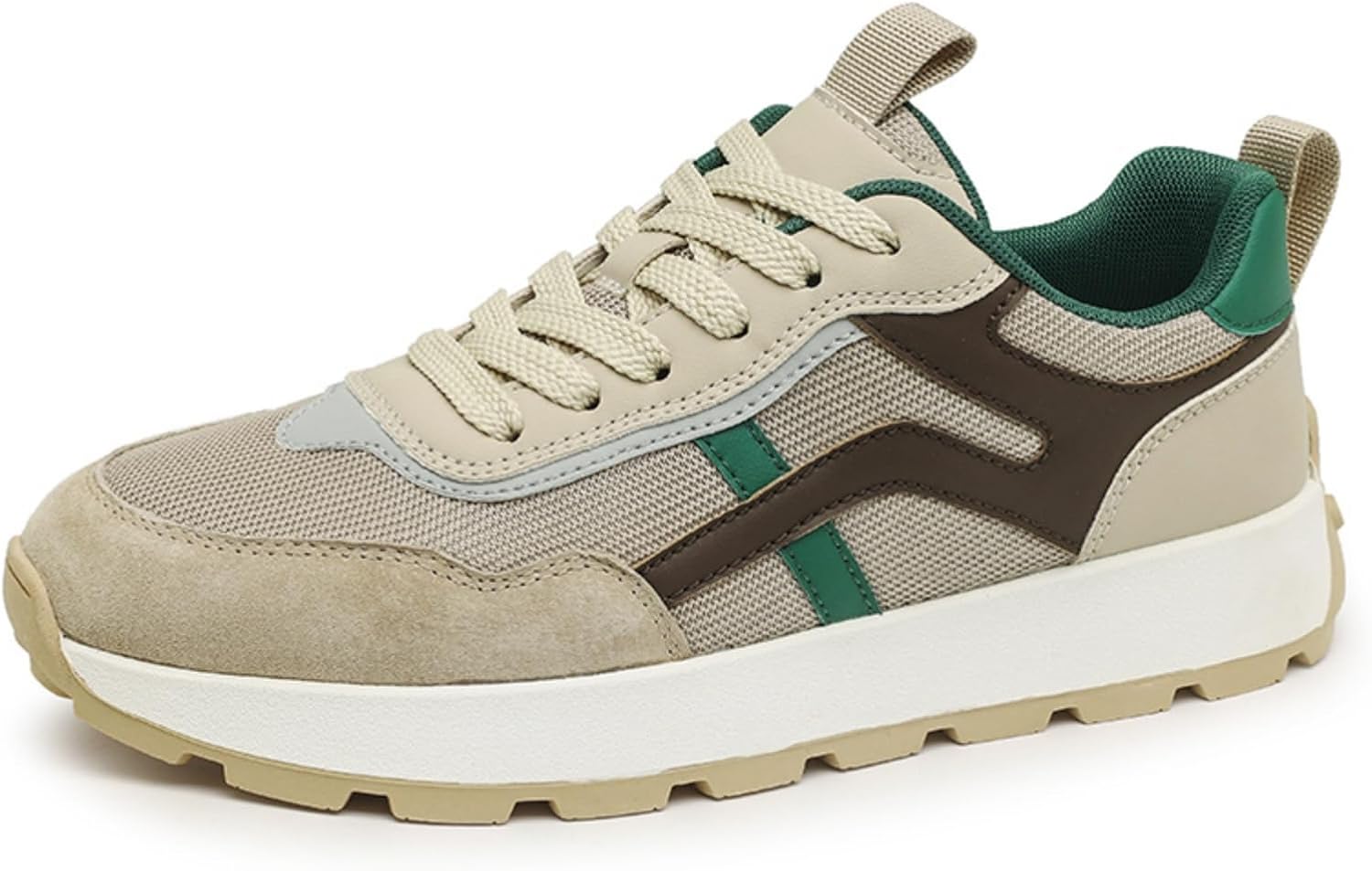 Мужские повседневные кроссовки с шнуровкой, удобная толстая подошва для тенниса и ходьбы, ретро стиль, дышащие, износостойкие, роскошные модные кеды для скейтборда Aokisx, бежевый
Мужские повседневные кроссовки с шнуровкой, удобная толстая подошва для тенниса и ходьбы, ретро стиль, дышащие, износостойкие, роскошные модные кеды для скейтборда Aokisx, бежевый