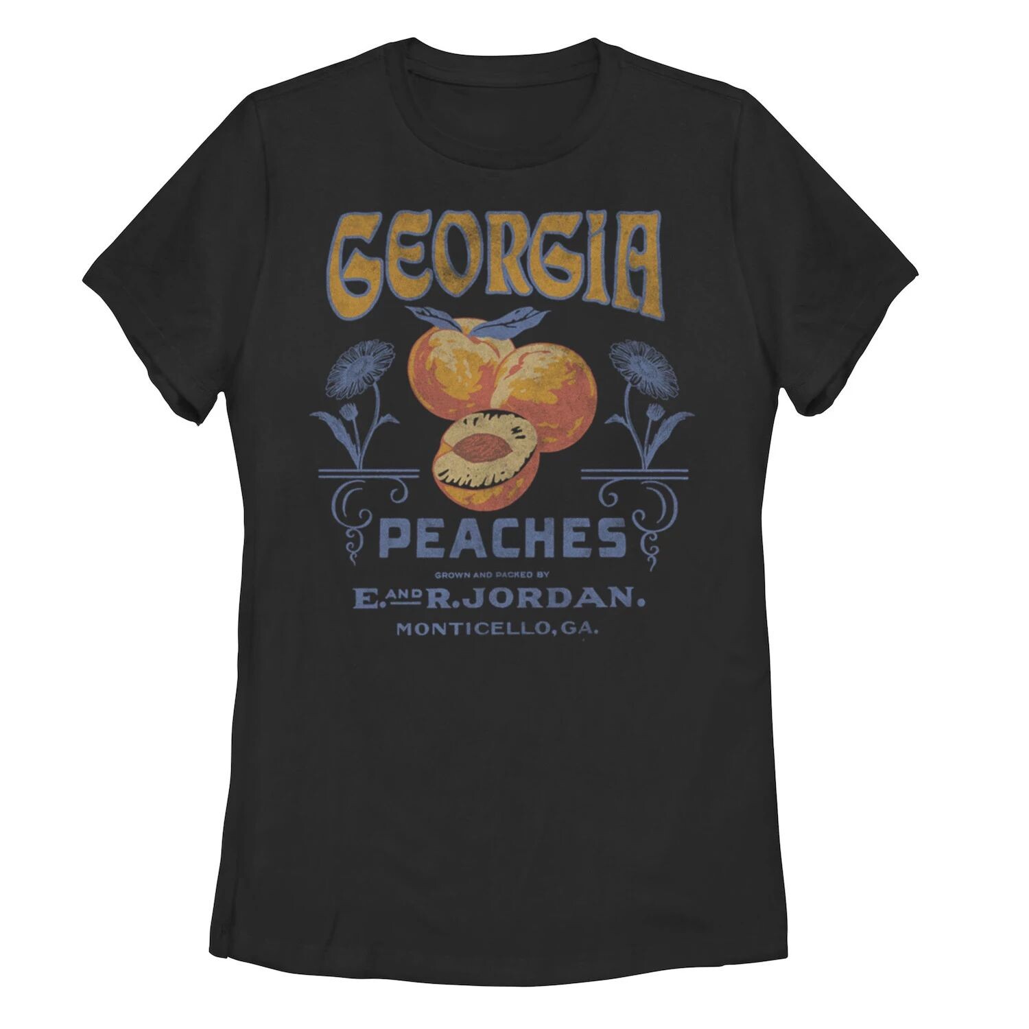 Модная футболка с винтажным плакатом Georgia Peaches для юниоров Licensed Character 
Модная футболка с винтажным плакатом Georgia Peaches для юниоров Licensed Character