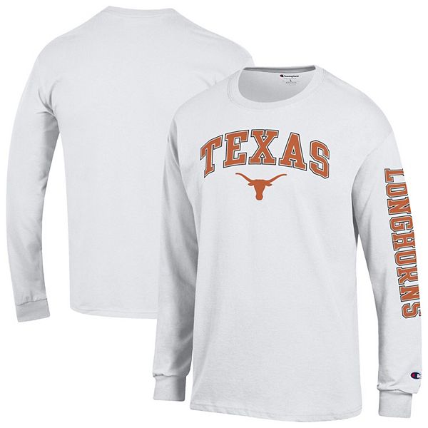 Мужская белая футболка с длинным рукавом texas longhorns arch over logo 2-hit Champion
Мужская белая футболка с длинным рукавом texas longhorns arch over logo 2-hit Champion