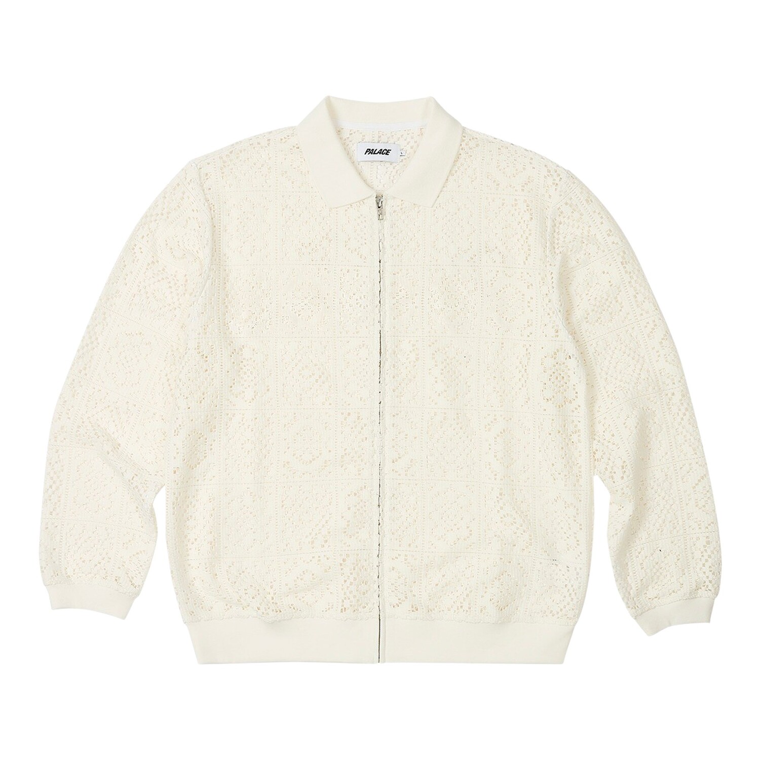 Рубашка-поло Palace с длинными рукавами и молнией крючком, цвет Белый 
Рубашка-поло Palace с длинными рукавами и молнией крючком, цвет Белый