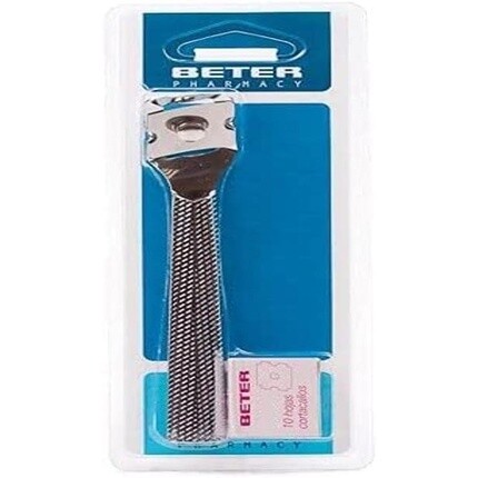 Металлический нож для мозолей с 10 лезвиями 24019, Beter 
Металлический нож для мозолей с 10 лезвиями 24019, Beter
