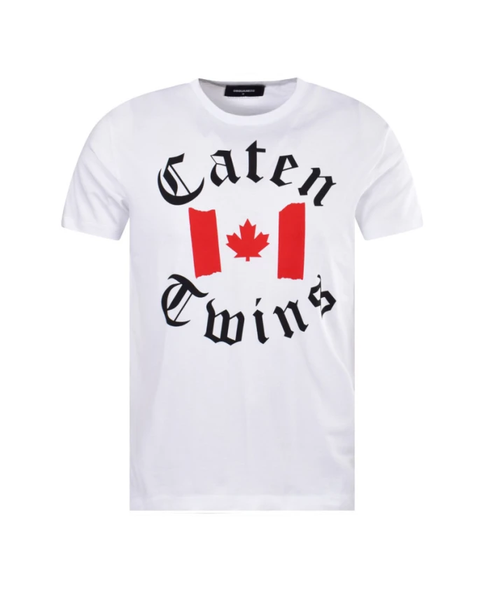 Белая хлопковая футболка Dsquared2, белый
Белая хлопковая футболка Dsquared2, белый