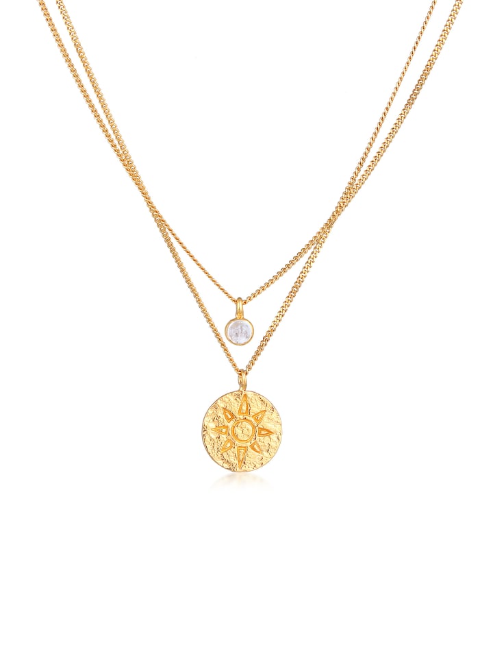 Elli Колье с диском из серебра 925 пробы, солнце в золоте
Elli Колье с диском из серебра 925 пробы, солнце в золоте
