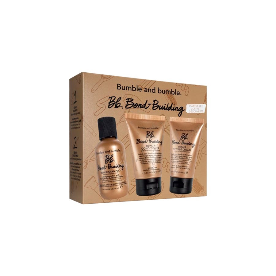 Шампунь Bumble and bumble Bond Building Set, Bond-Building Repair Shampoo 60 ml + Bond-Building Repair Conditioner 60 ml + Bond-Building Repair Styling Cream 60 ml / 1 Stk.
Шампунь Bumble and bumble Bond Building Set, Bond-Building Repair Shampoo 60 ml + Bond-Building Repair Conditioner 60 ml + Bond-Building Repair Styling Cream 60 ml / 1 Stk.