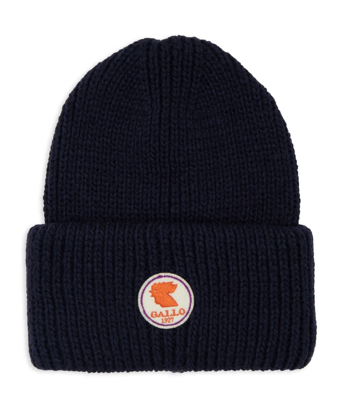 Однотонная вязаная шапка в рубчик с манжетами Gallo, синий
Однотонная вязаная шапка в рубчик с манжетами Gallo, синий