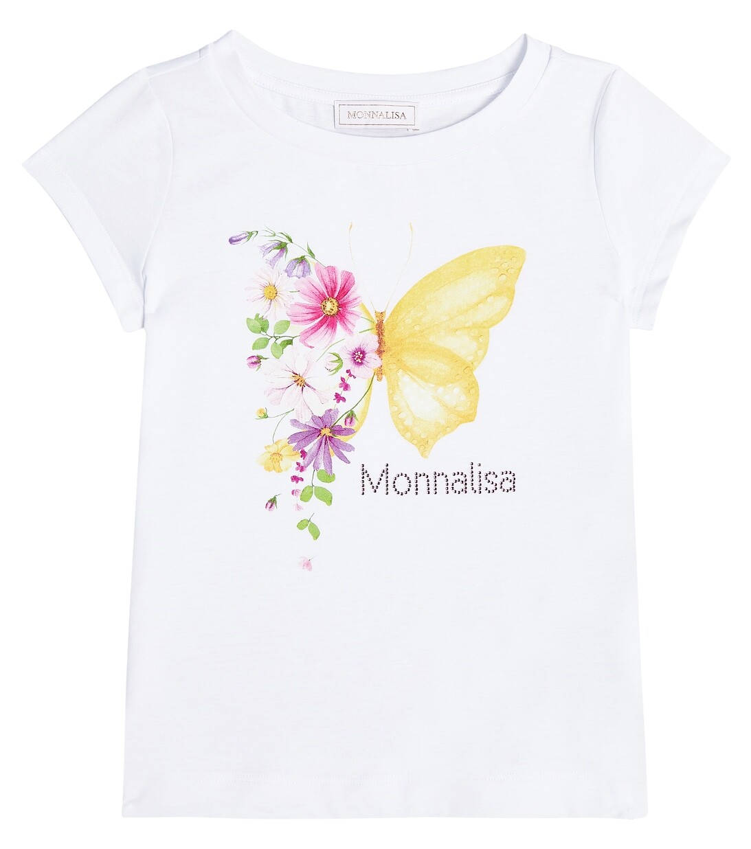 Футболка из хлопкового джерси с принтом Monnalisa, белый
Футболка из хлопкового джерси с принтом Monnalisa, белый