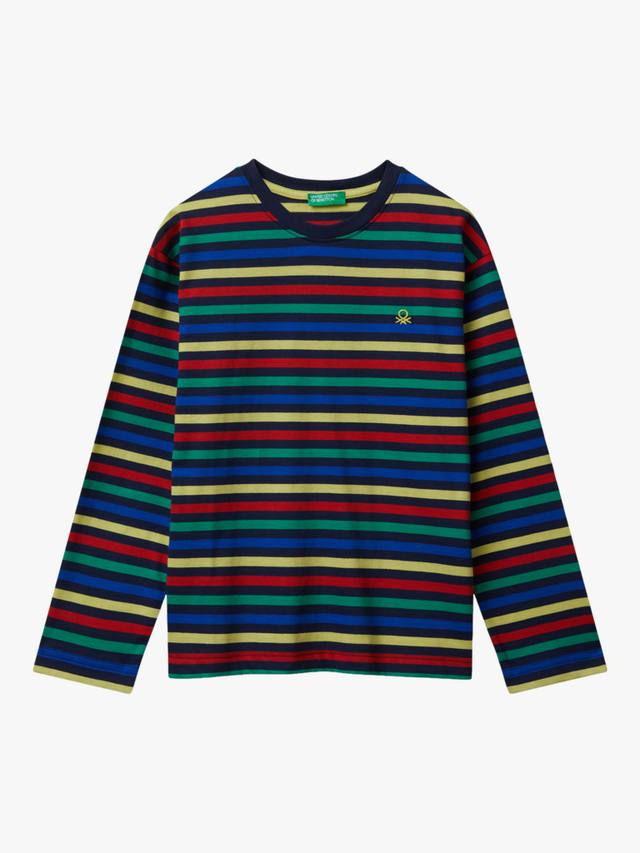 Детская футболка с длинным рукавом и полосками из хлопка Benetton
Детская футболка с длинным рукавом и полосками из хлопка Benetton