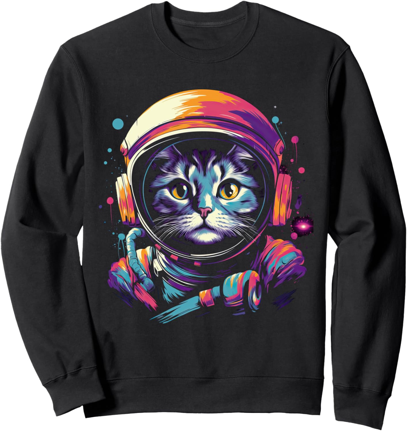 Толстовка с изображением котенка в стиле «Космос и галактика НЛО» и астрокробатическим рисунком Astrokitty For Cat And Space Fans, черный
Толстовка с изображением котенка в стиле «Космос и галактика НЛО» и астрокробатическим рисунком Astrokitty For Cat And Space Fans, черный