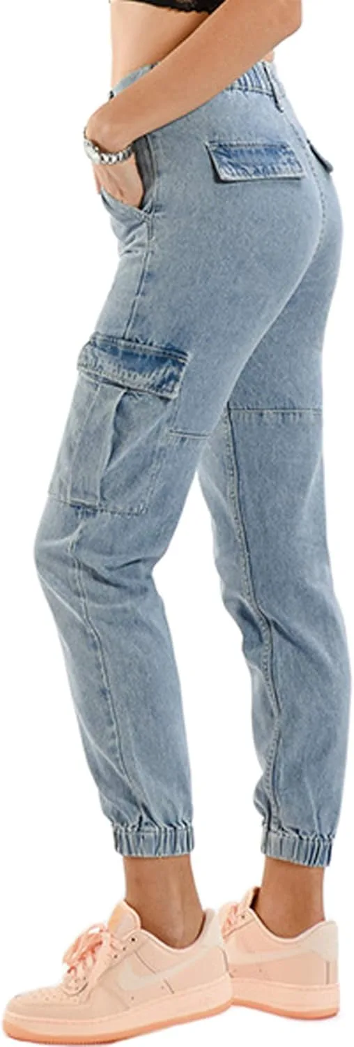 GGUHHU Женские расслабленные карго джинсы с высокой талией
GGUHHU Женские расслабленные карго джинсы с высокой талией
