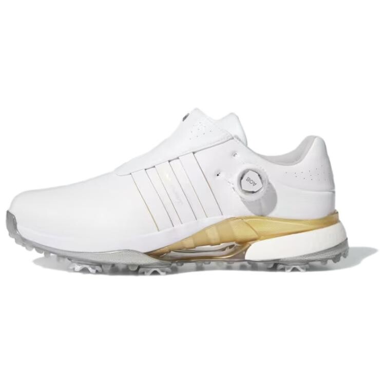 Tour360 Кроссовки для гольфа мужские низкие белые/золотые Adidas
Tour360 Кроссовки для гольфа мужские низкие белые/золотые Adidas
