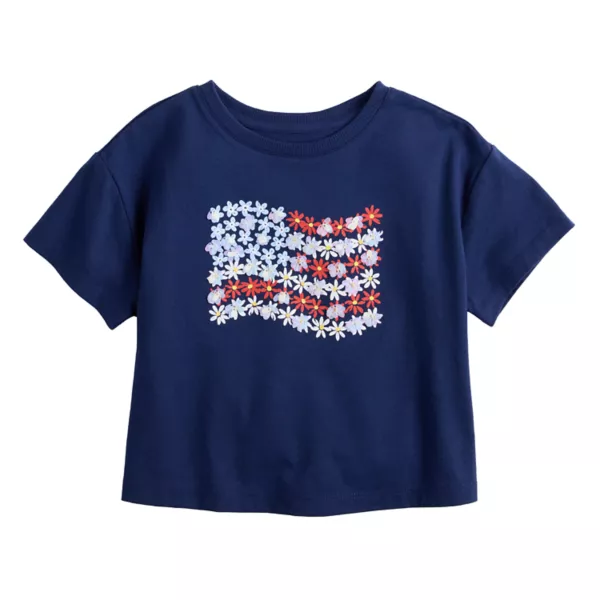 Футболка свободного кроя с принтом для девочек 4-12 лет Jumping Beans, цвет flower flag navy
Футболка свободного кроя с принтом для девочек 4-12 лет Jumping Beans, цвет flower flag navy