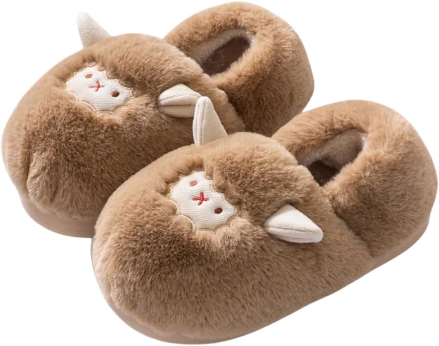 Мягкие тапочки в виде козы - унисекс для взрослых, универсальный размер, коричневые, с животным мотивом, игривые, мультяшные Jutongchang
Мягкие тапочки в виде козы - унисекс для взрослых, универсальный размер, коричневые, с животным мотивом, игривые, мультяшные Jutongchang