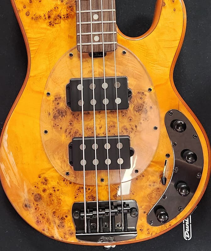Басс гитара Sterling by Music Man StingRay HH RAY34HH Poplar Burl, Amber
Басс гитара Sterling by Music Man StingRay HH RAY34HH Poplar Burl, Amber