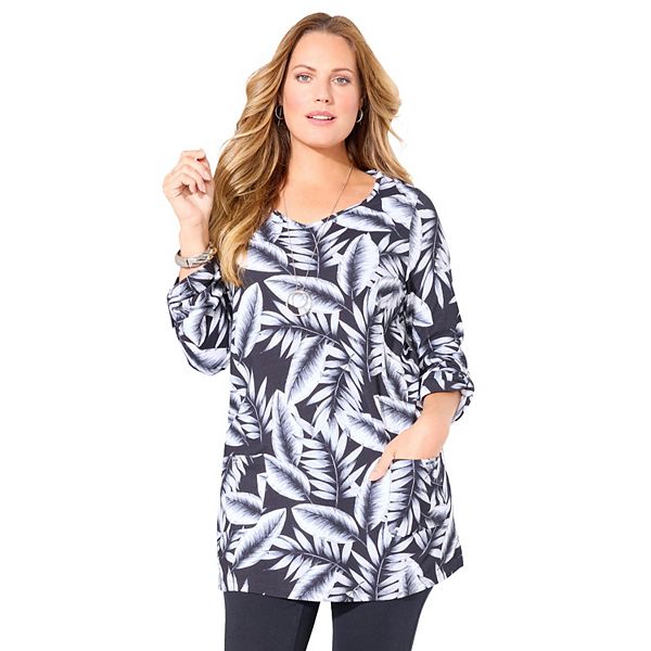 Женская футболка Suprema с накладными карманами plus size Catherines, Black White Mixed, Белый, Женская футболка Suprema с накладными карманами plus size Catherines, Black White Mixed
Женская футболка Suprema с накладными карманами plus size Catherines, Black White Mixed, Белый, Женская футболка Suprema с накладными карманами plus size Catherines, Black White Mixed