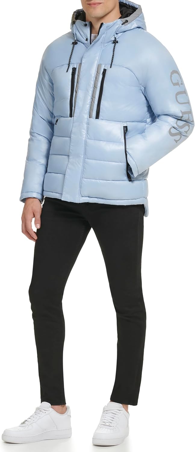 Куртка-пуховик Mid-weight с логотипом на рукаве GUESS, Powder Blue
Куртка-пуховик Mid-weight с логотипом на рукаве GUESS, Powder Blue