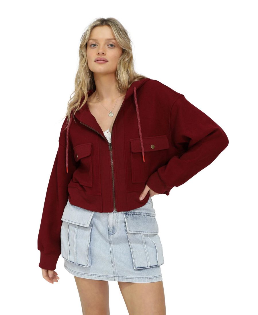 Женская куртка Fireside с капюшоном в стиле милитари Belle & Bloom, Burgundy
Женская куртка Fireside с капюшоном в стиле милитари Belle & Bloom, Burgundy