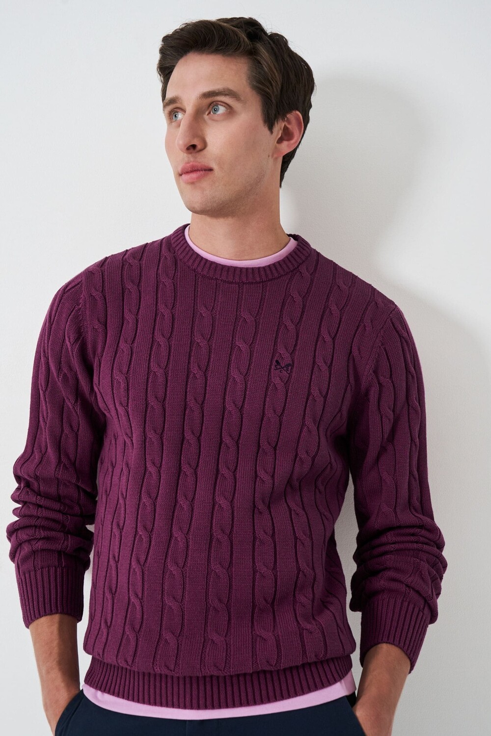 Одежда для экипажа гребец джемпер с круглым вырезом и косой вязкой Crew Clothing Company, фиолетовый
Одежда для экипажа гребец джемпер с круглым вырезом и косой вязкой Crew Clothing Company, фиолетовый