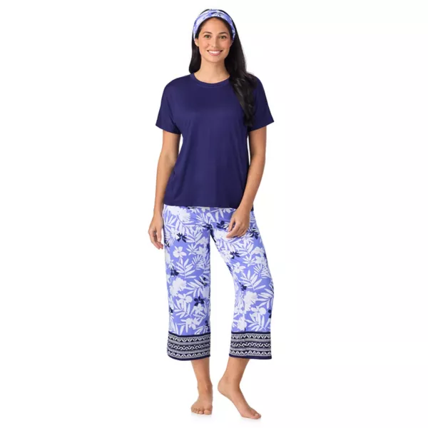 Женский пижамный комплект из 2 предметов: топ с круглым вырезом и пижамные капри с подходящей повязкой на голову Cuddl Duds, цвет periwinkle mono floral
Женский пижамный комплект из 2 предметов: топ с круглым вырезом и пижамные капри с подходящей повязкой на голову Cuddl Duds, цвет periwinkle mono floral