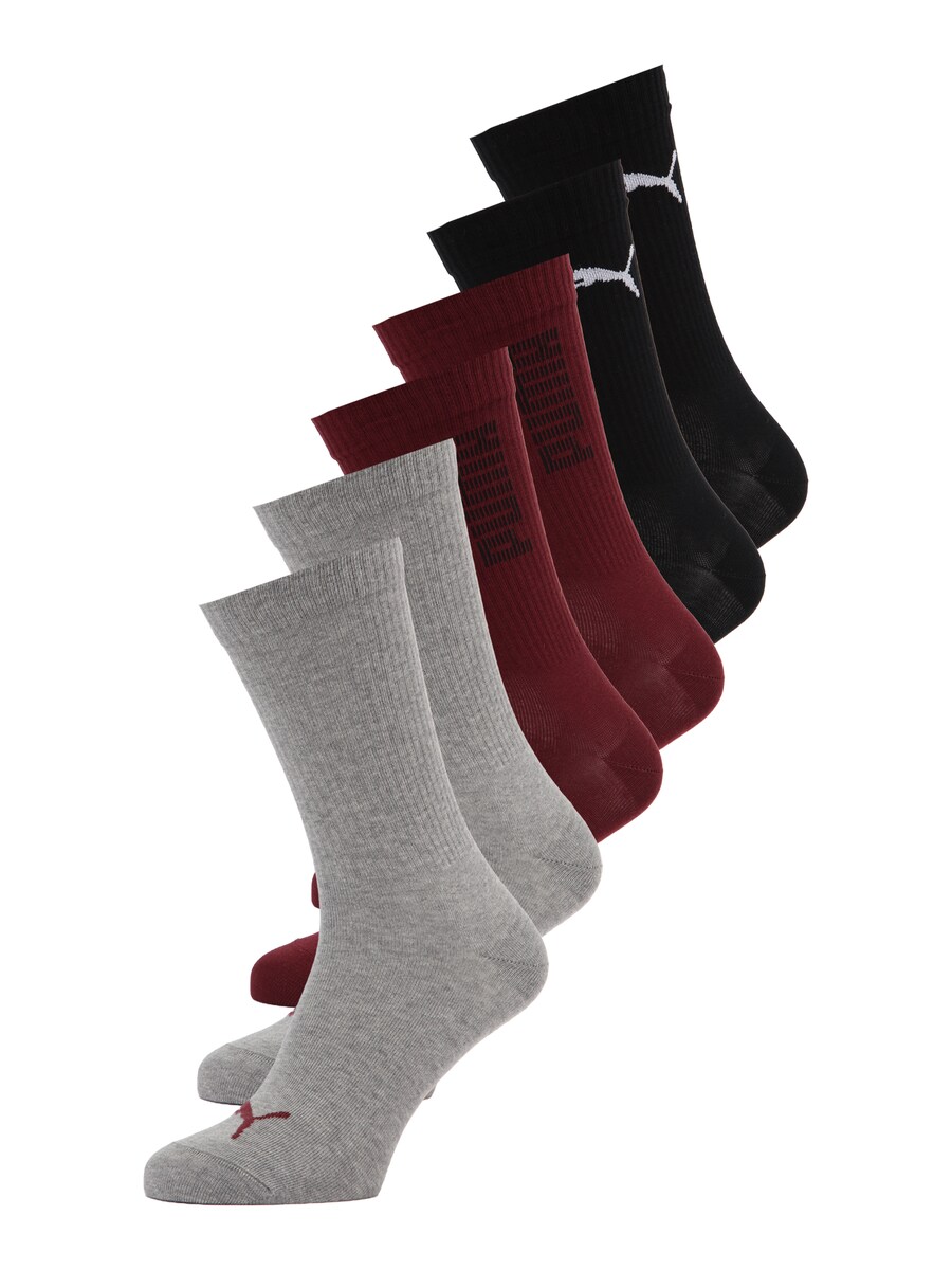 Спортивные носки PUMA, Mottled Grey/Carmine Red/Black
Спортивные носки PUMA, Mottled Grey/Carmine Red/Black