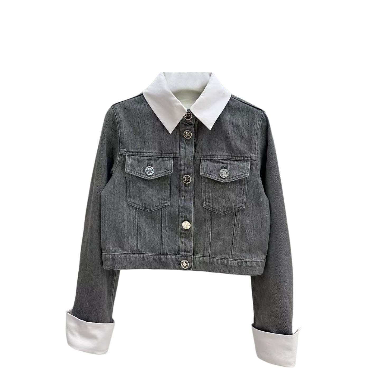 CHANEL Джинсовая куртка женская серая белая, Gray White
CHANEL Джинсовая куртка женская серая белая, Gray White