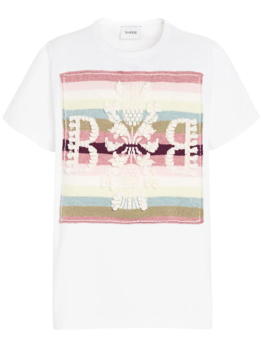 Полосатая футболка с нашивкой-логотипом Barrie, белый
Полосатая футболка с нашивкой-логотипом Barrie, белый